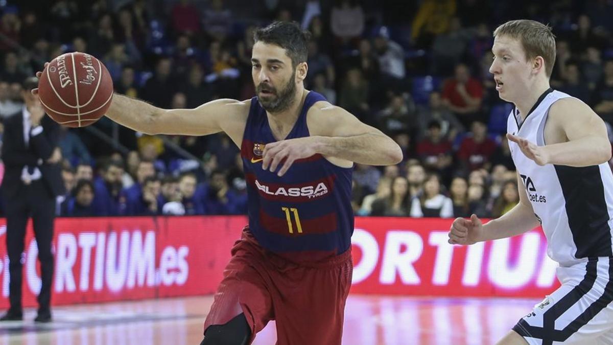 Navarro, en un partido de esta temporada en el Palau