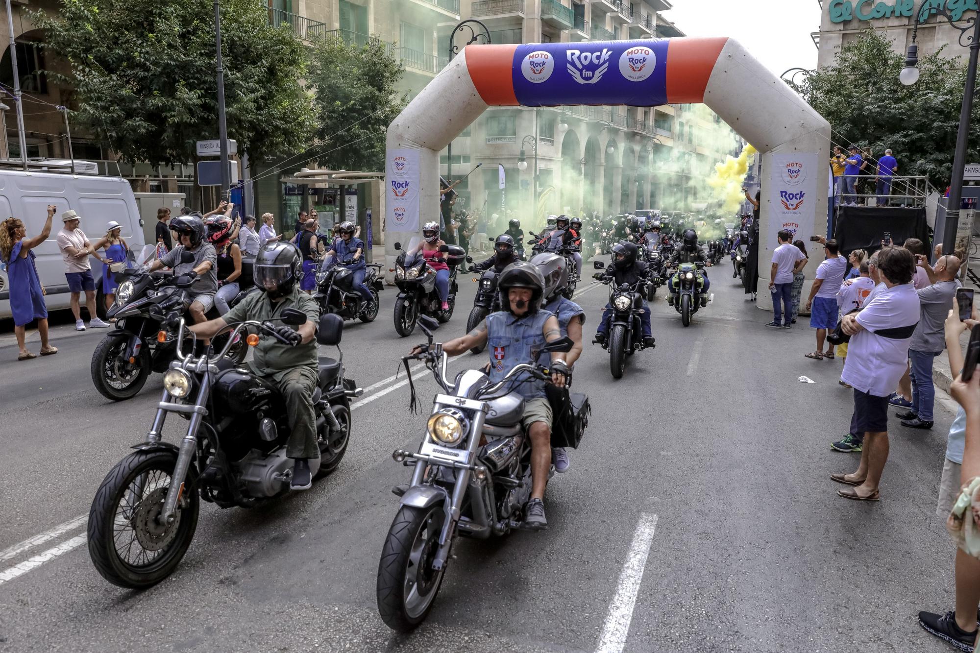 Unas 2.000 motos participan en la Motorock FM de Mallorca