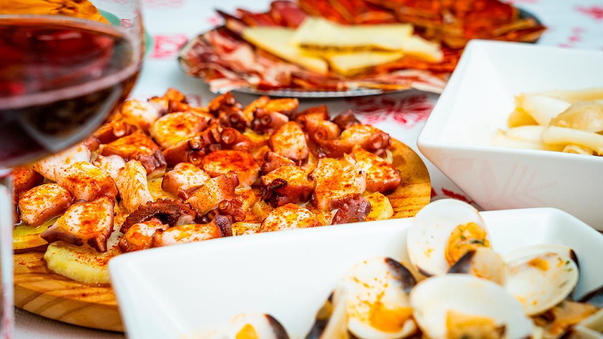 Un banquete al estilo gallego.