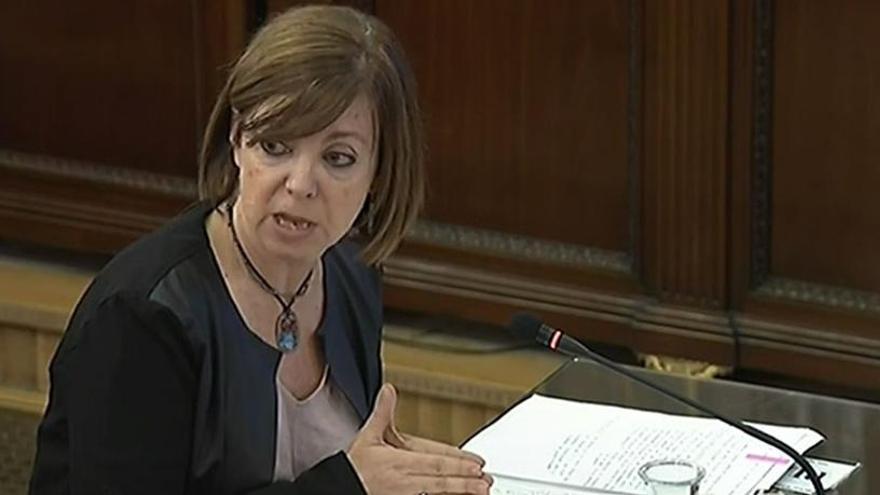 Meritxell Borràs, en su declaración en el juicio del procés.