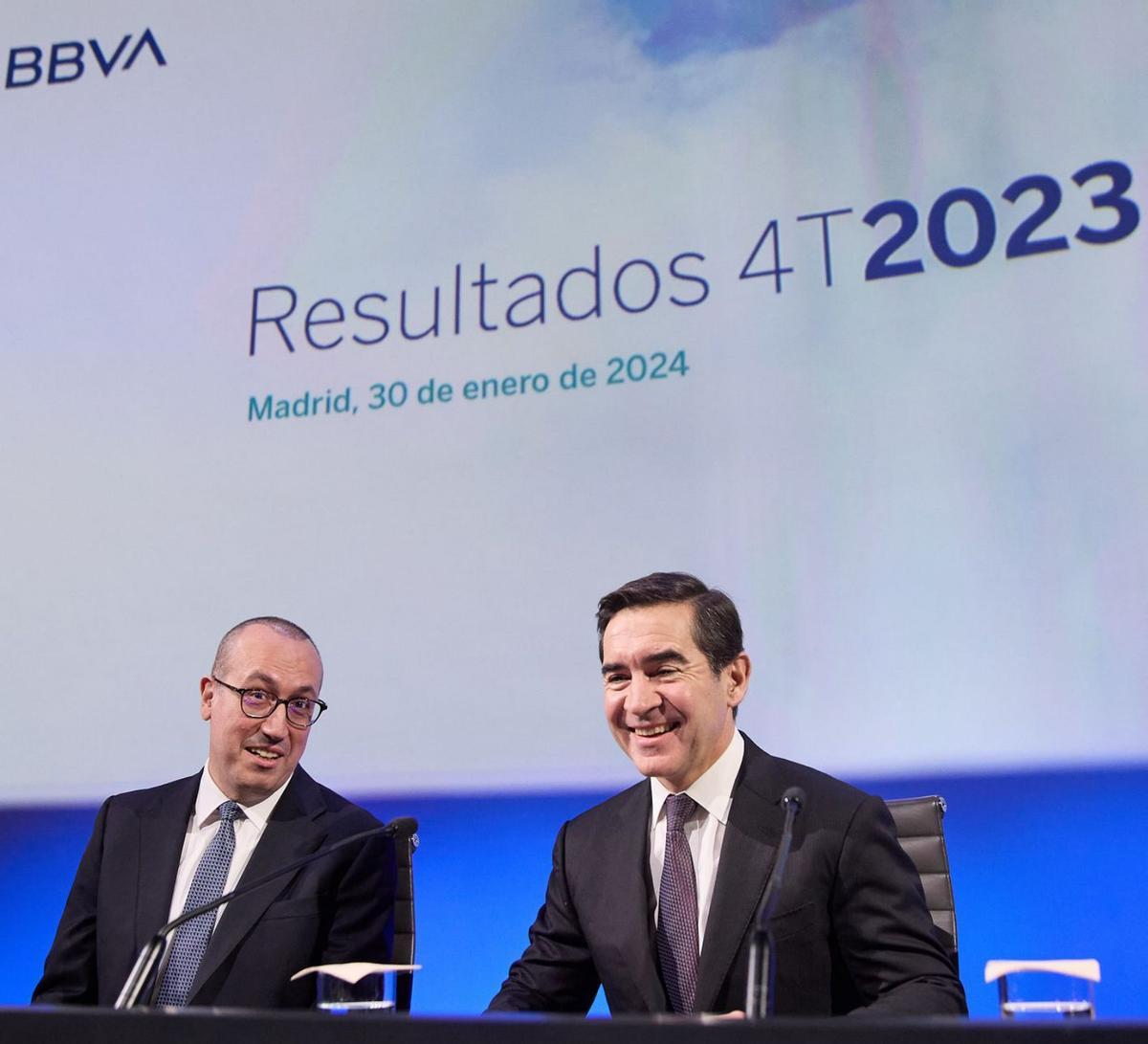 El BBVA eleva el benefici un 26% fins al seu màxim amb 8.019 milions