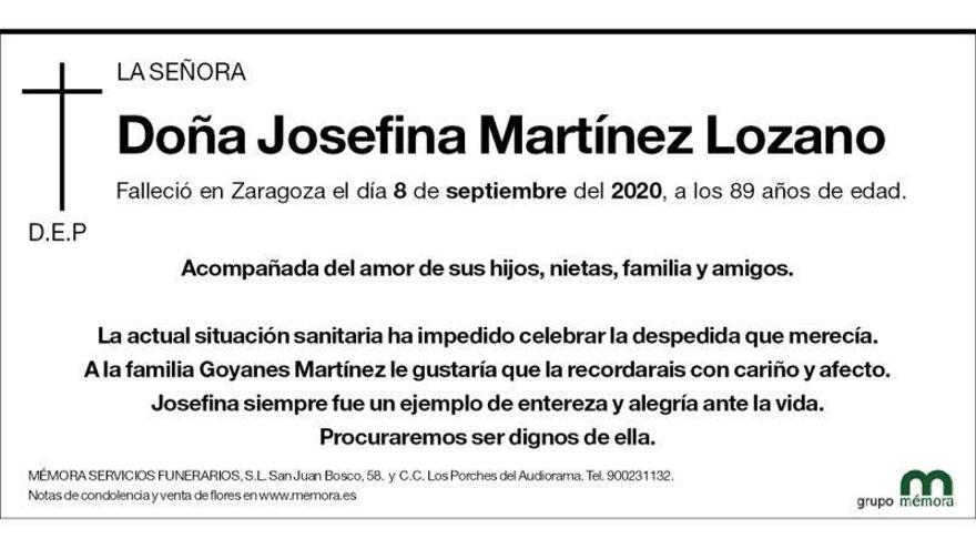 Josefina Martínez Lozano