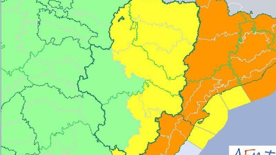 Alerta por lluvias, viento y tormentas este martes en las tres provincias aragonesas