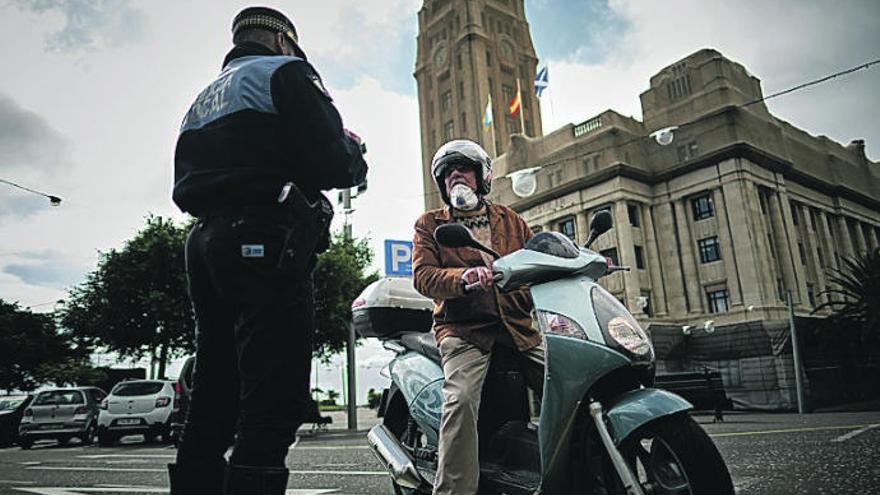 Una intervención de la Policía Local.