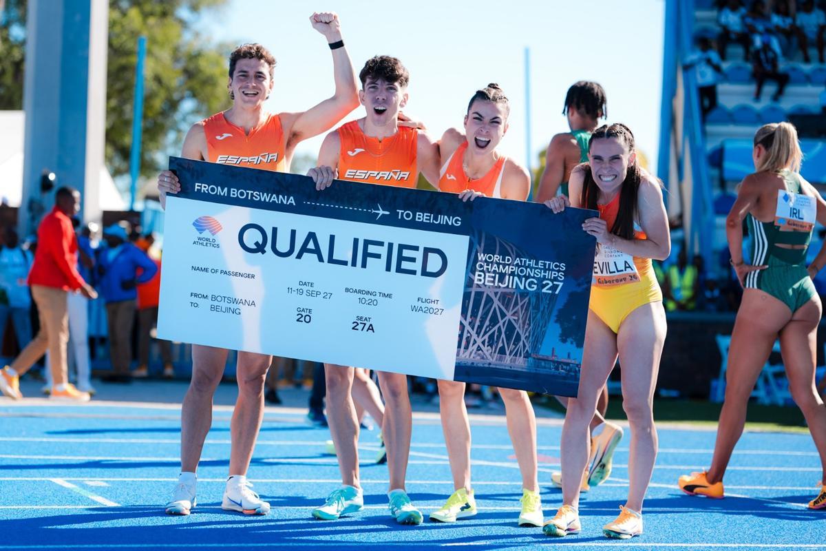 El 4x400 mixto español, al Mundial de Pekín de 2027