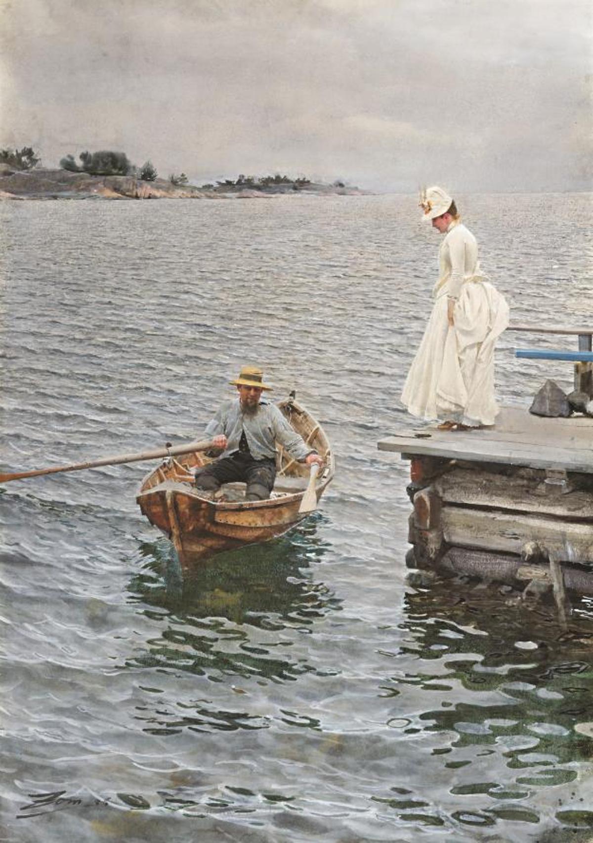 'Placer de verano' (1886), DE Anders Zorn.