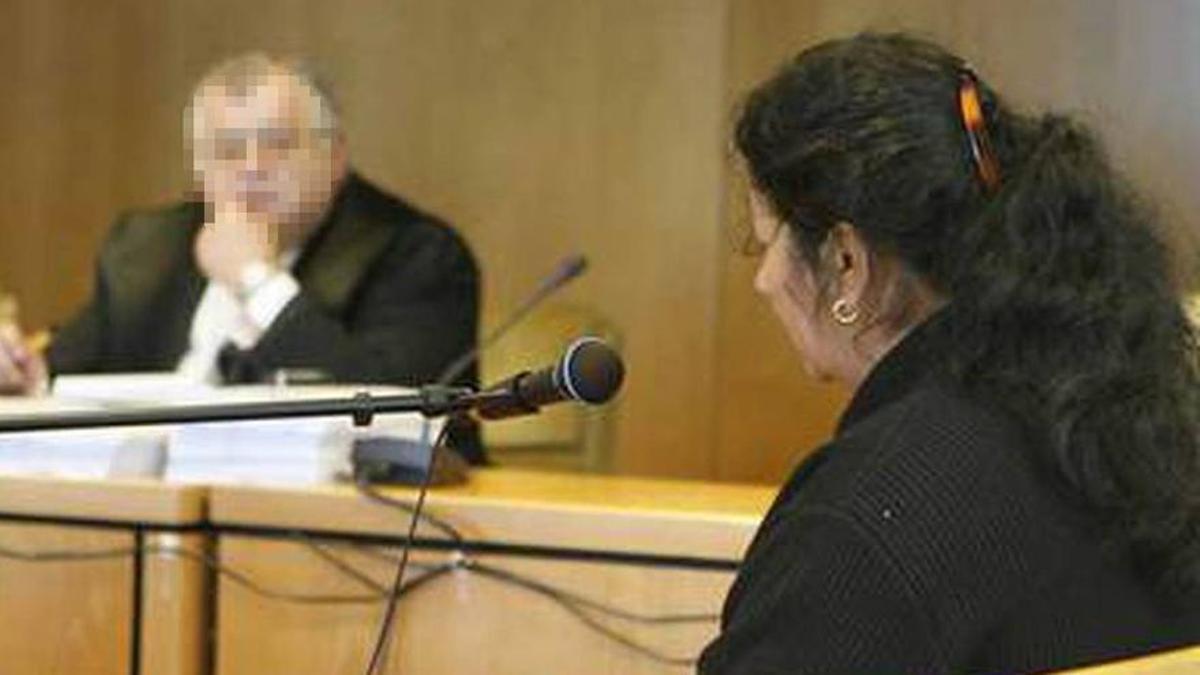 Encarnació Jiménez Moreno al judici: va ser condemnada a 152 anys de presó