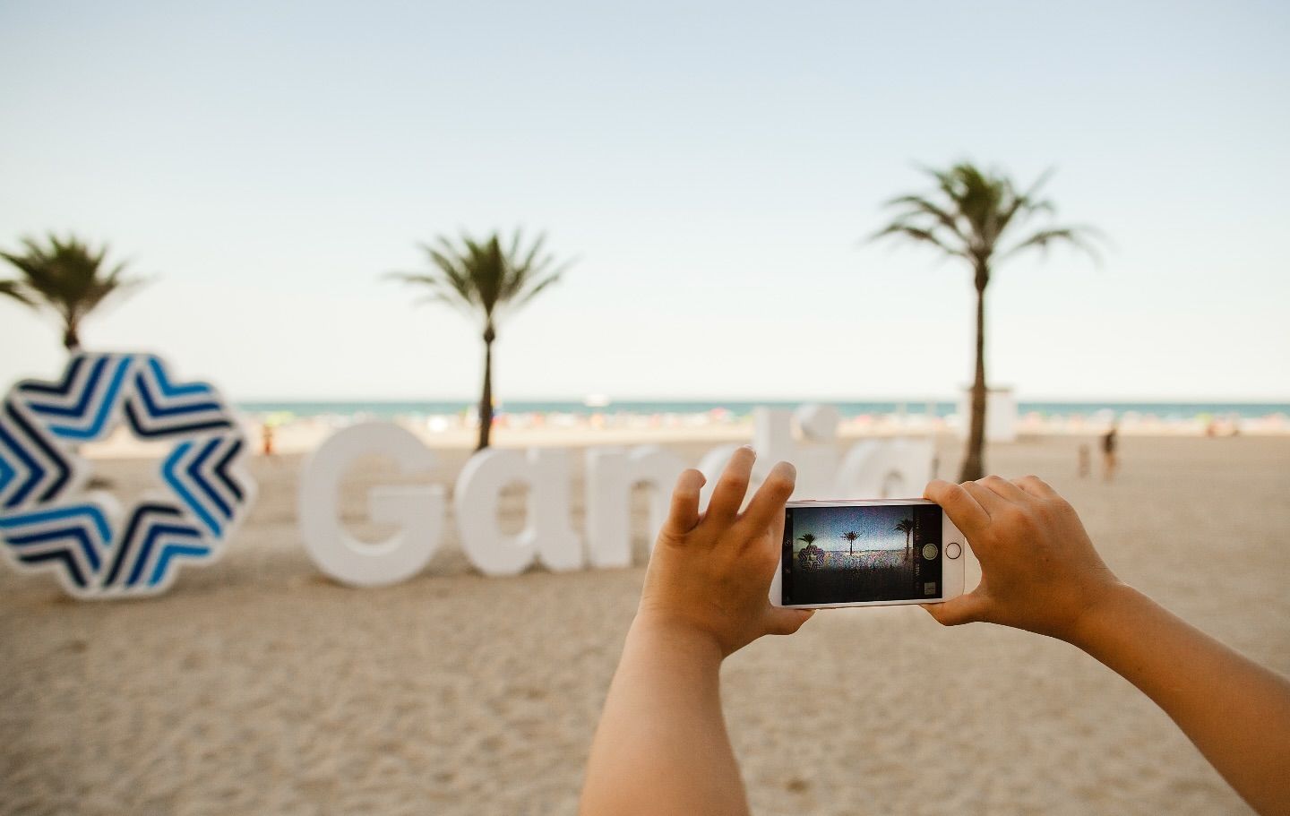 Vista de la playa de Gandia.