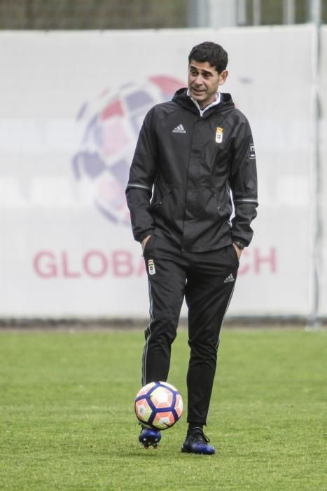 Entrenamiento del Real Oviedo en El Requexón