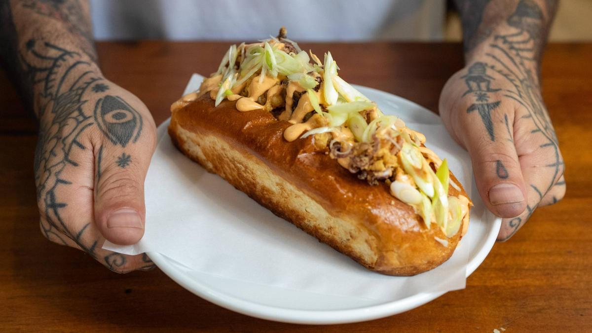 El bocadillo de calamares de Fish Bar.