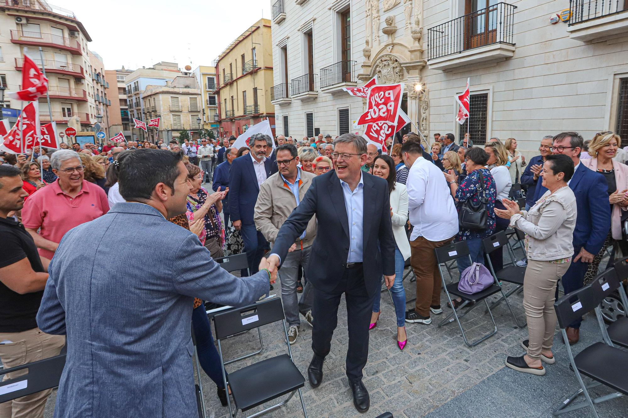 Puig anuncia en Orihuela un recurso contra el auto del trasvase