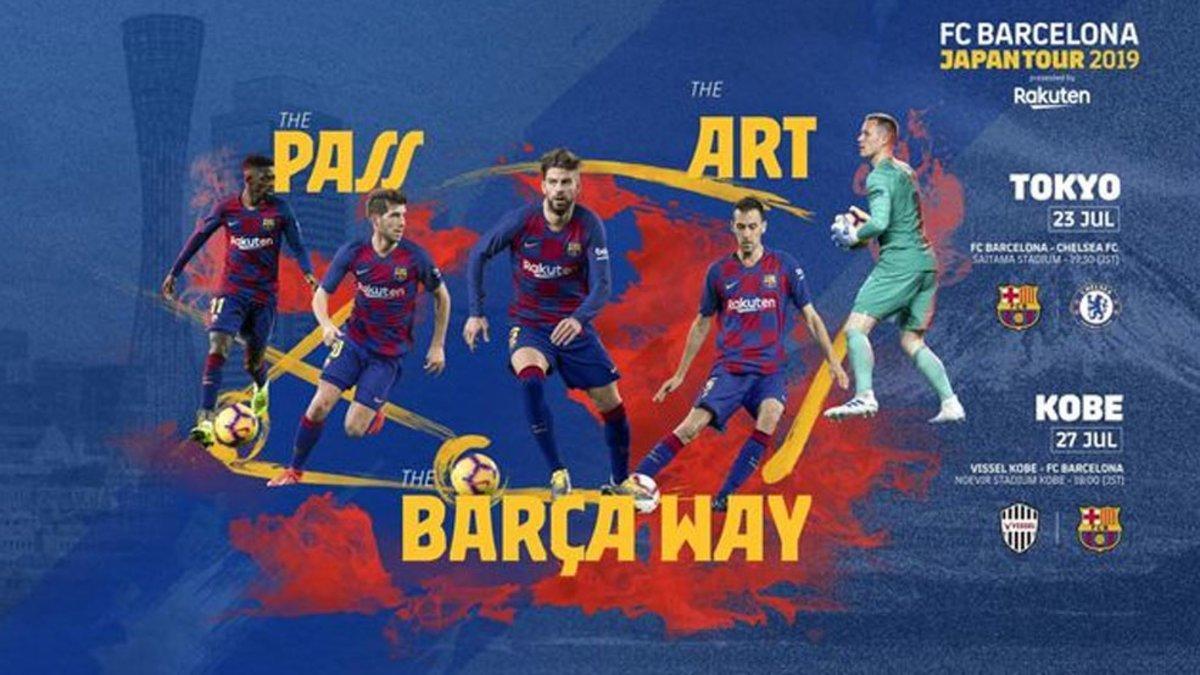 La FC Barcelona Japan Tour 2019 tendrá lugar entre el 20 y el 28 de julio