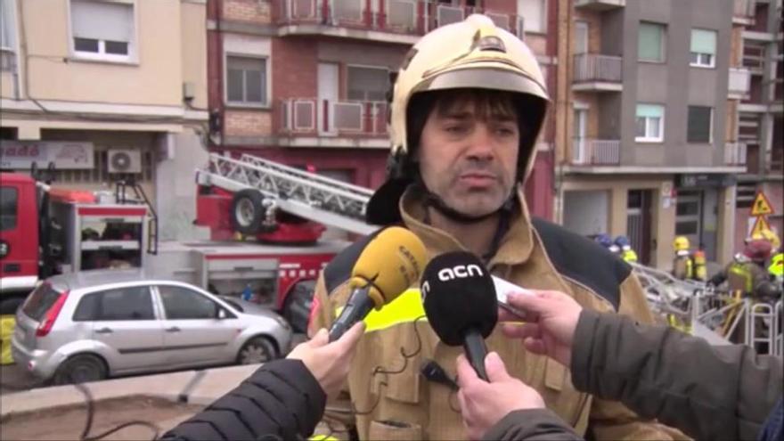 Francesc Boya explica l'operatiu de l'incendi a Manresa