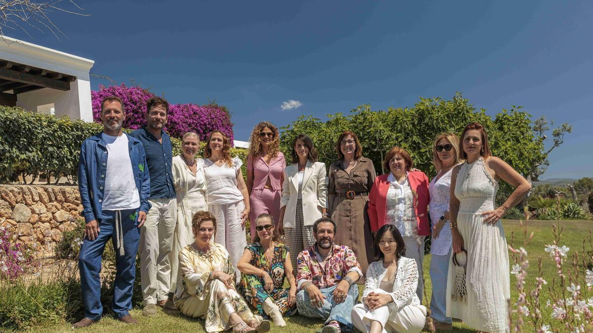 Organizers and designers at the presentation of the Adlib Ibiza 2026 Fashion Show.