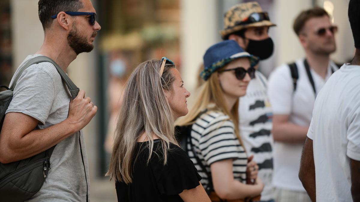 Viandantes en el Centro de Málaga