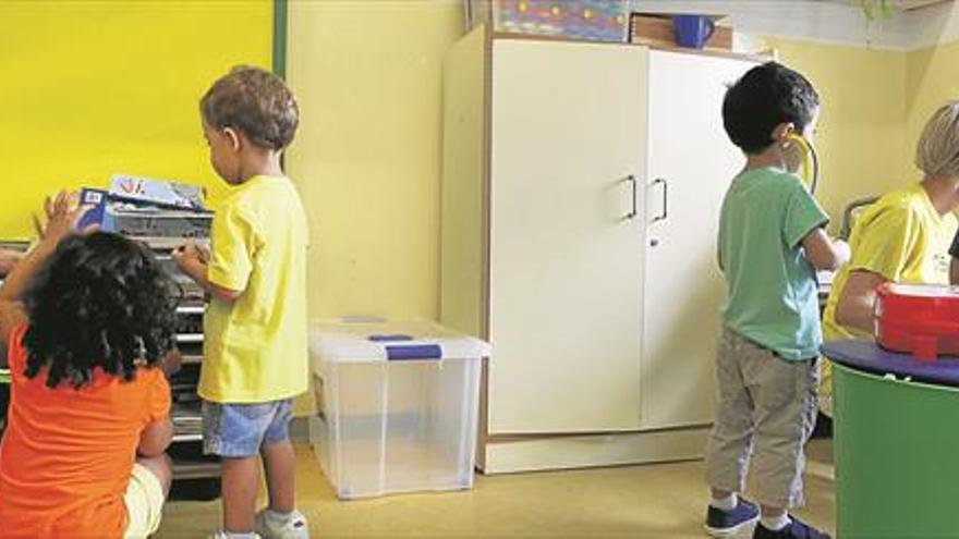 La ratio en colegios de Castellón baja una media de 5 niños por aula