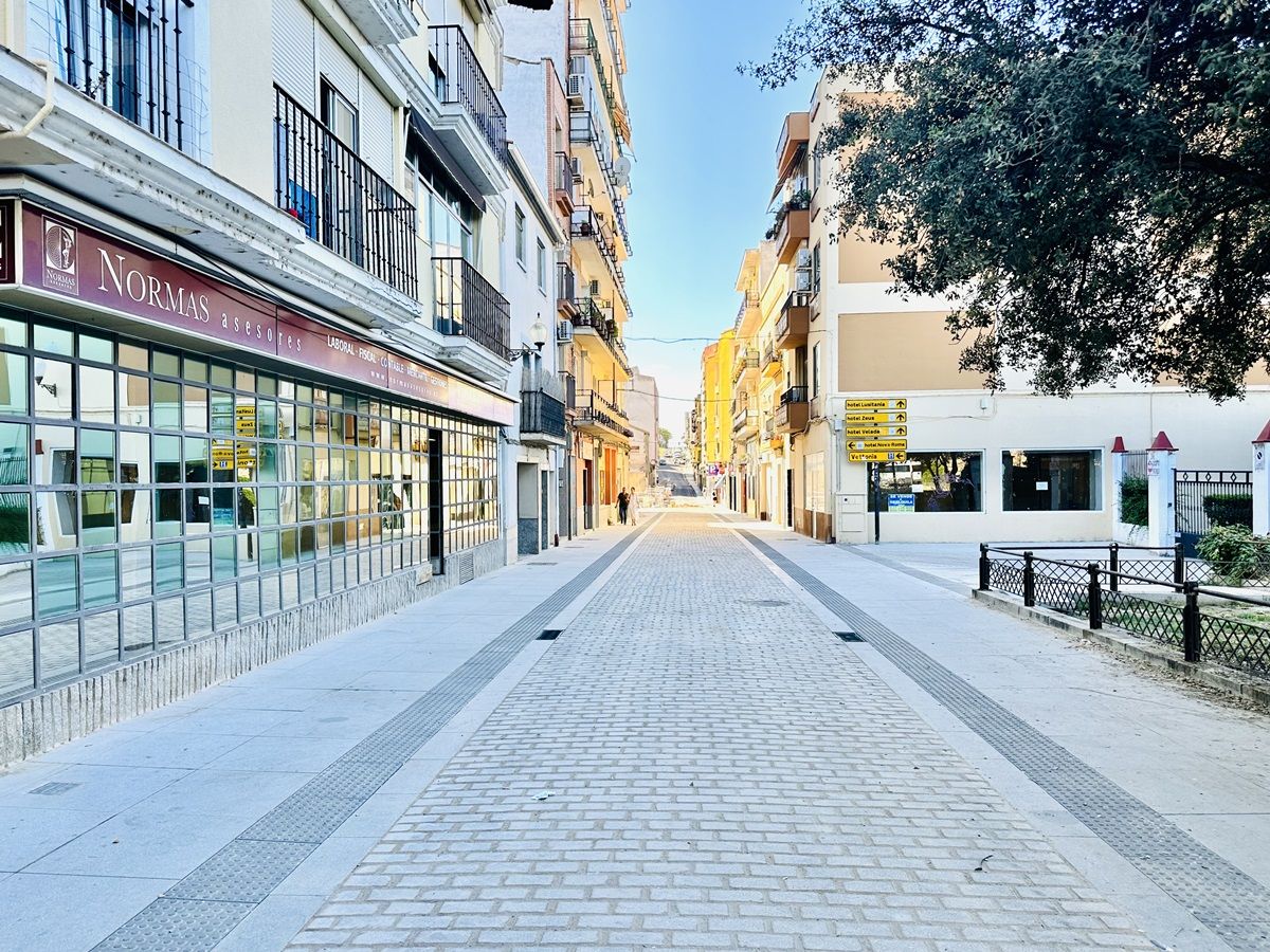 Las obras ya finalizadas en la calle Graciano, en Mérida.