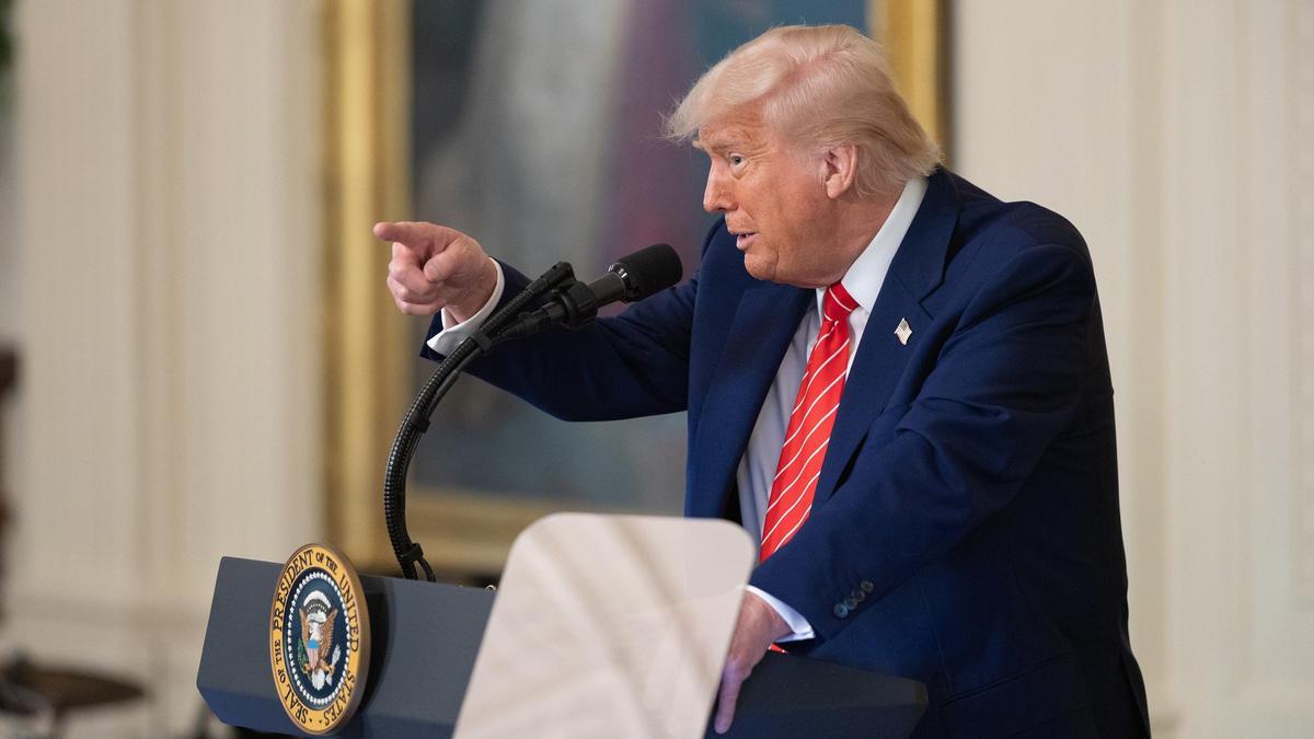 Imatge d'arxiu del president d'EUA. Donald Trump.