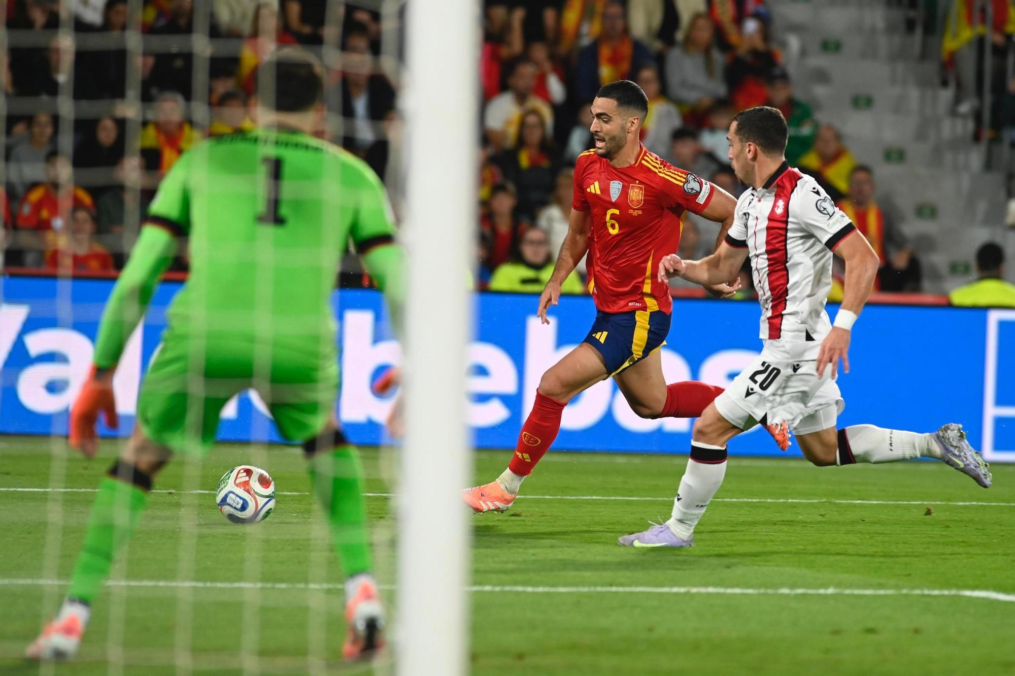 España - Georgia, en imágenes