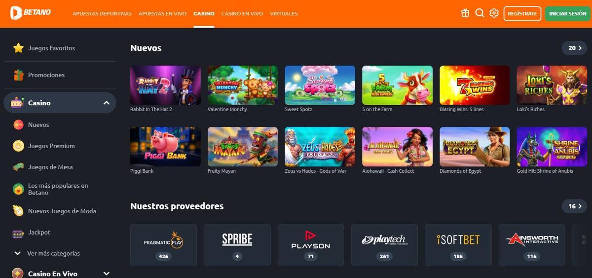 Betano México Casino   ¡Una Atractiva Selección de Juegos de Casino!