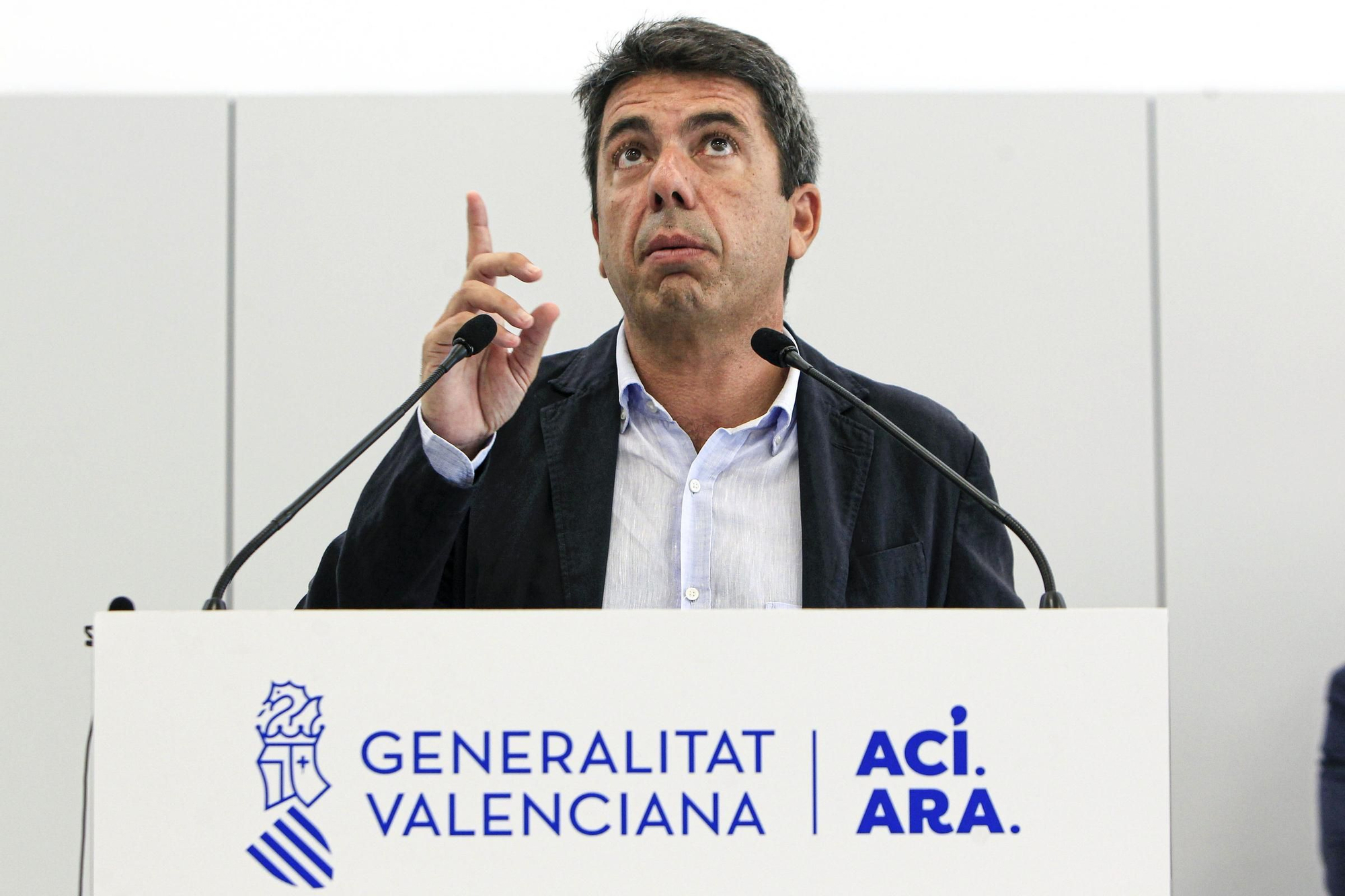 El presidente de la Generalitat, Carlos Mazón, durante una comparecencia hace unos días en la provincia.
