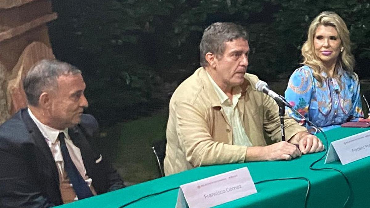 Gómez, Porta y Pavlovich, en un momento del acto de este martes en el consulado mexicano de Barcelona
