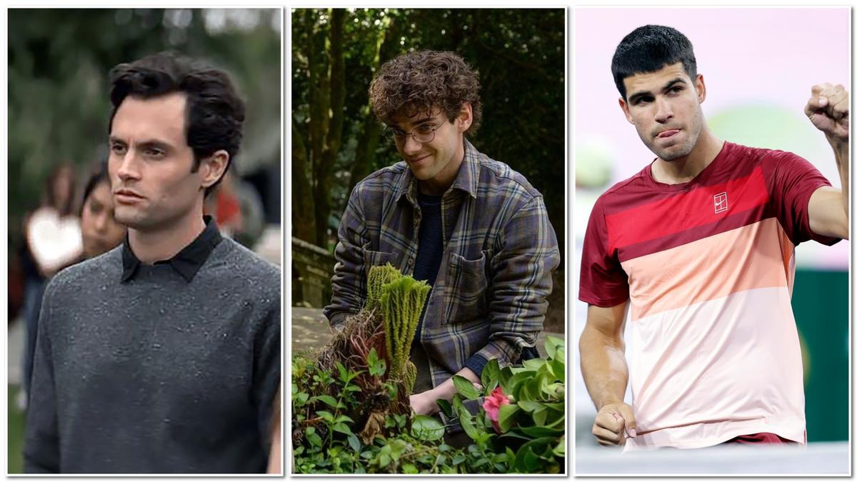 Penn Badgley en 'You', Álvaro Rico en 'El jardinero' y Carlos Alcaraz