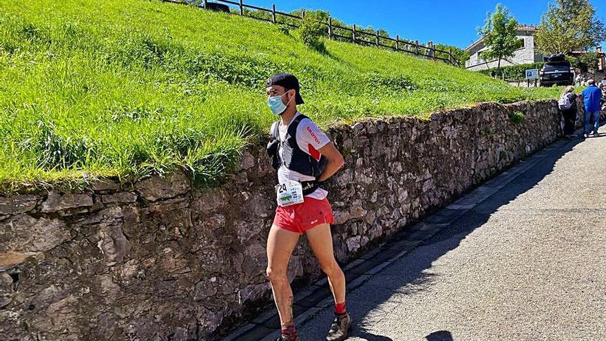 Christian Gutiérrez, durante la carrera. | Traveserina