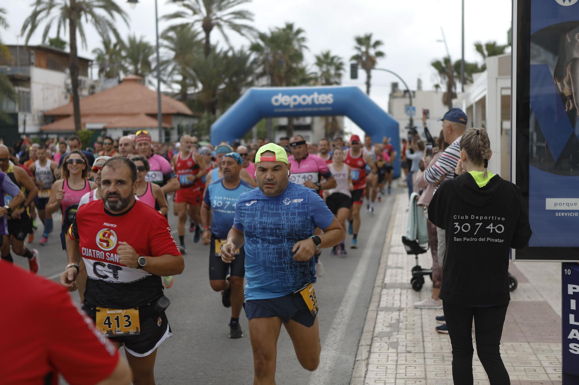 La media maratón Paraíso Salado de San Pedro del Pinatar, en imágenes