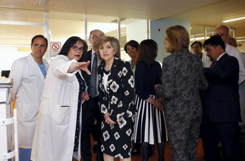 Visita de la ministra de Sanidad al Hospital Infantil de Zaragoza