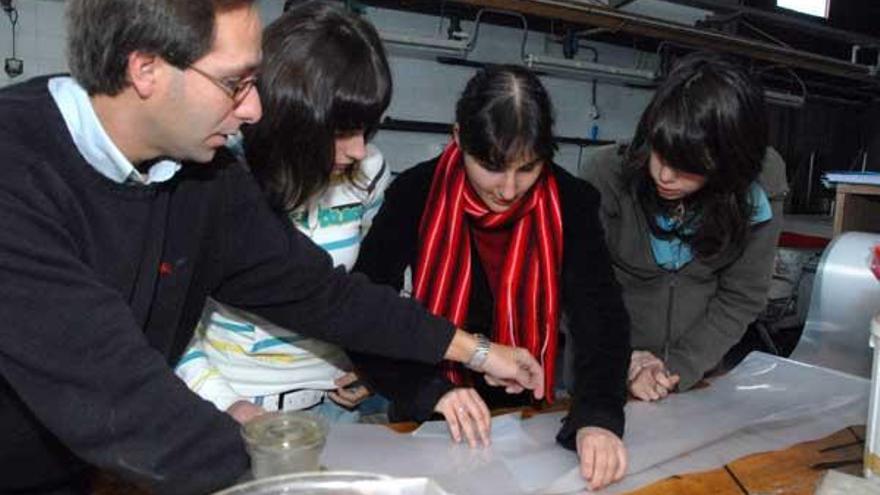 Alumnos en el Instituto Galego de Formación en Acuicultura.