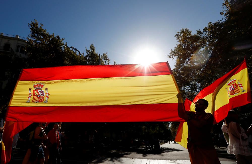 Manifestación en Barcelona por la unidad de España