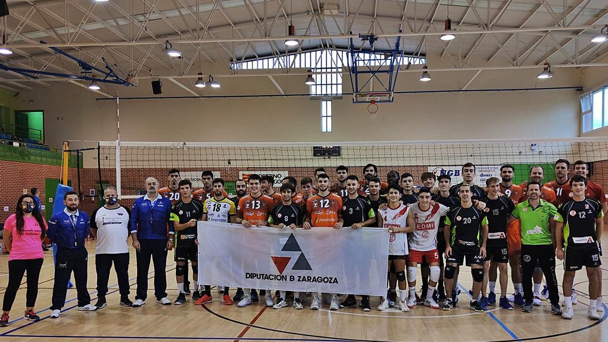 Alagón acogió un encuentro entre el Voleibol Teruel y Voleibol Zaragoza. | SERVICIO ESPECIAL