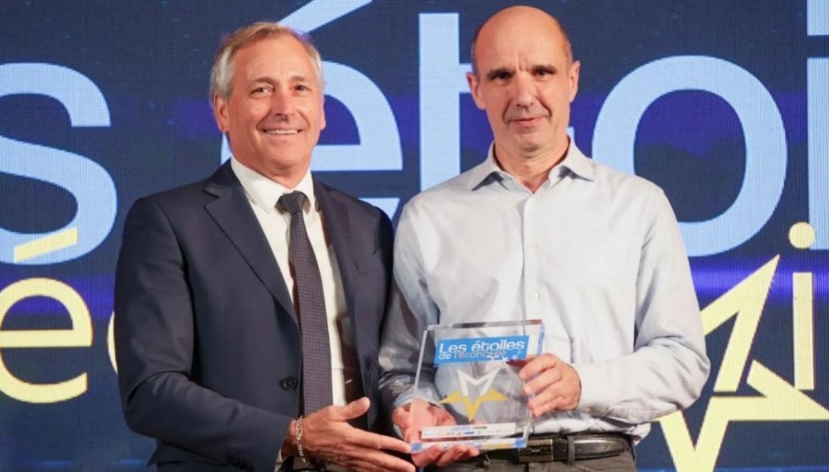 Michel Etchebest, a la derecha, durante una entrega de premios.