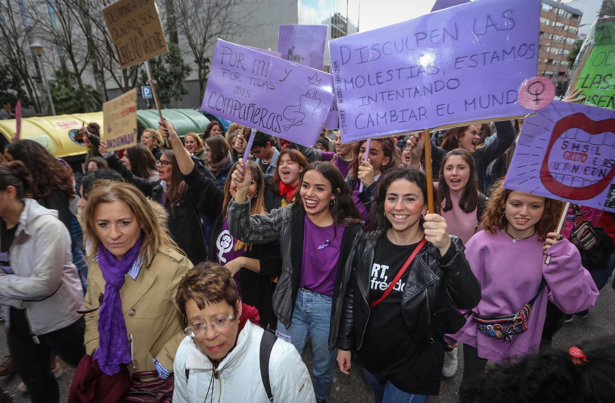 Así fue la gran huelga general del 8 de marzo en 2018