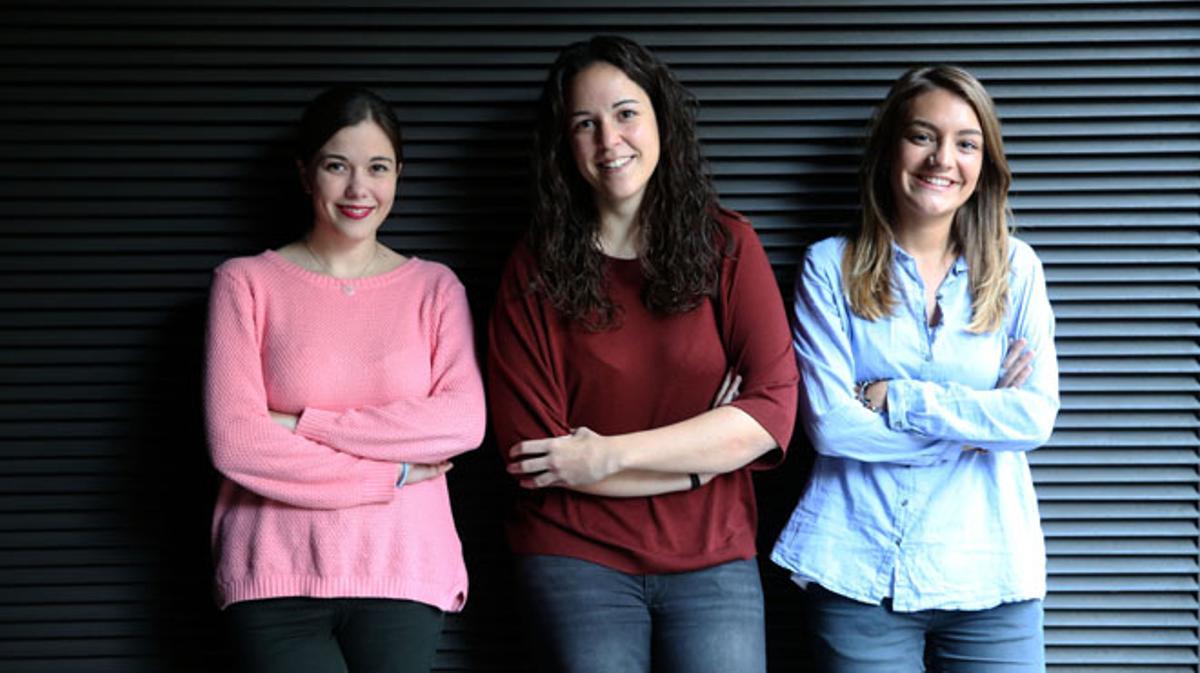 Yaiza Torres, Carla Garcia i Irene Llorente debaten sobre les seves perspectives en el món laboral.