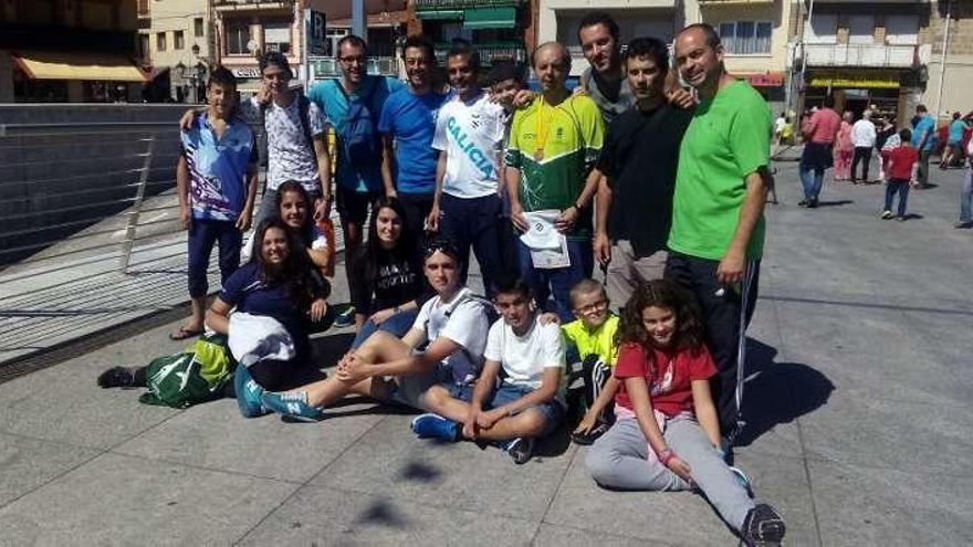 Los participantes ourensanos en la prueba de Madrid. // FdV