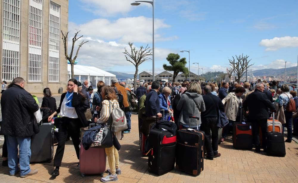 Atlantic Vigo Cruise logra con gran despliegue de medios la gestión fluida de 1.200 cruceristas.