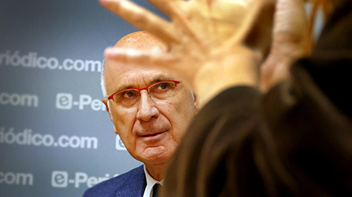 Duran i Lleida, durant l’entrevista a El Periódico amb Neus Tomàs