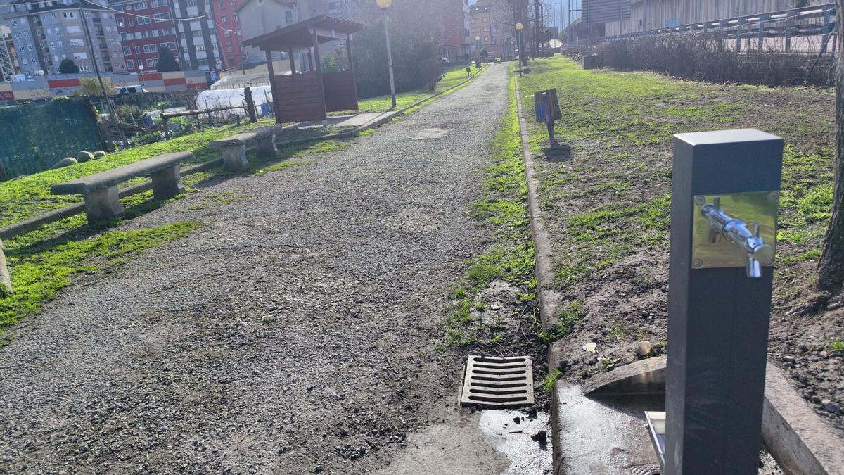 El parque de perros del Batán, en Mieres.