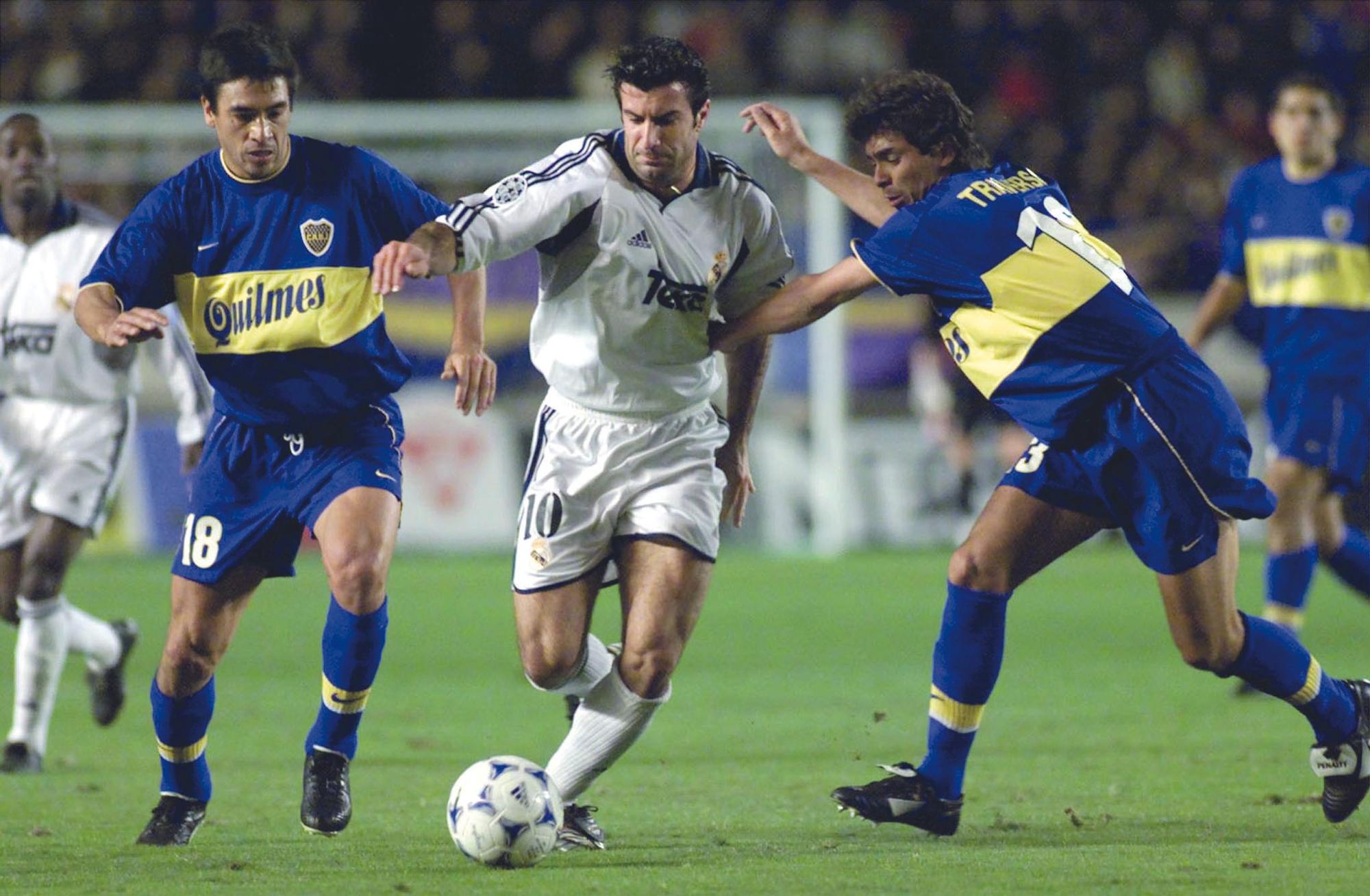 Luis Figo, con el Real Madrid