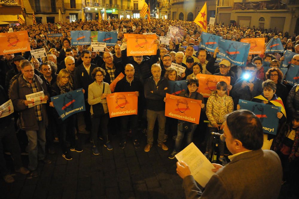 Concentració de rebuig a l'' empresonament del govern de Catalunya