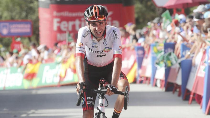 Óscar Cabedo, en la Vuelta a España del año pasado