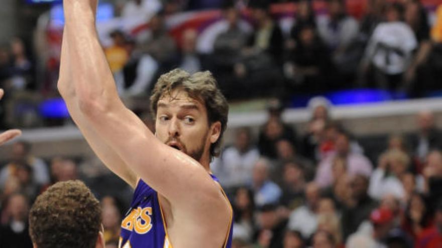 La actuación de Pau Gasol ha sido clave en la victoria de los Lakers ante Utah.