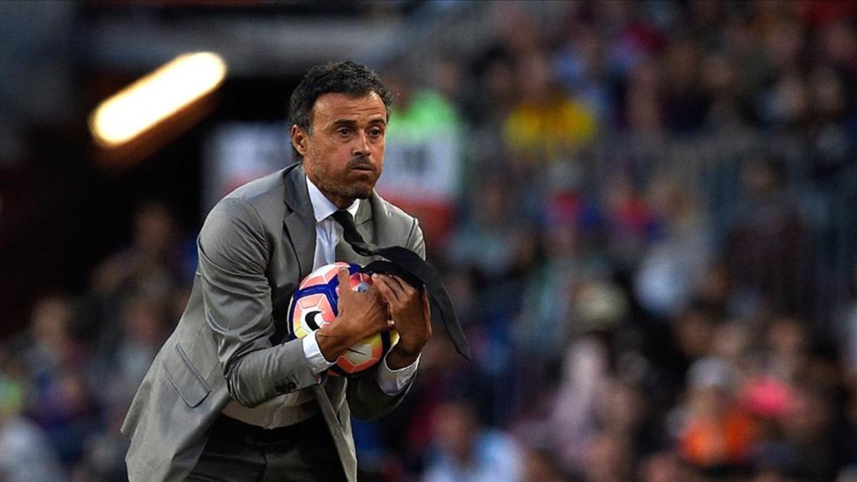 Luis Enrique estuvo activo en el último partido en el Camp Nou