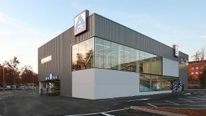 Exterior de un supermercado ALDI.