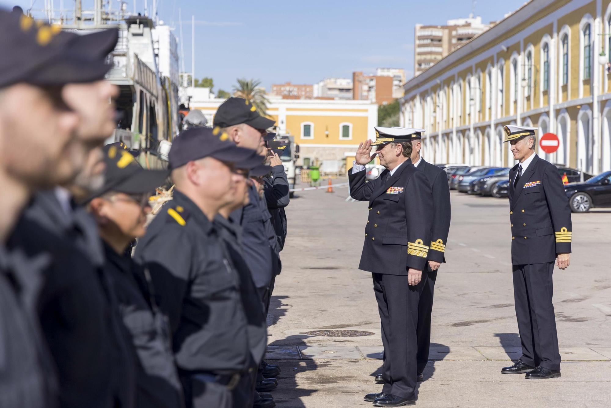 Las imágenes de la despedida del buque Hespérides en Cartagena
