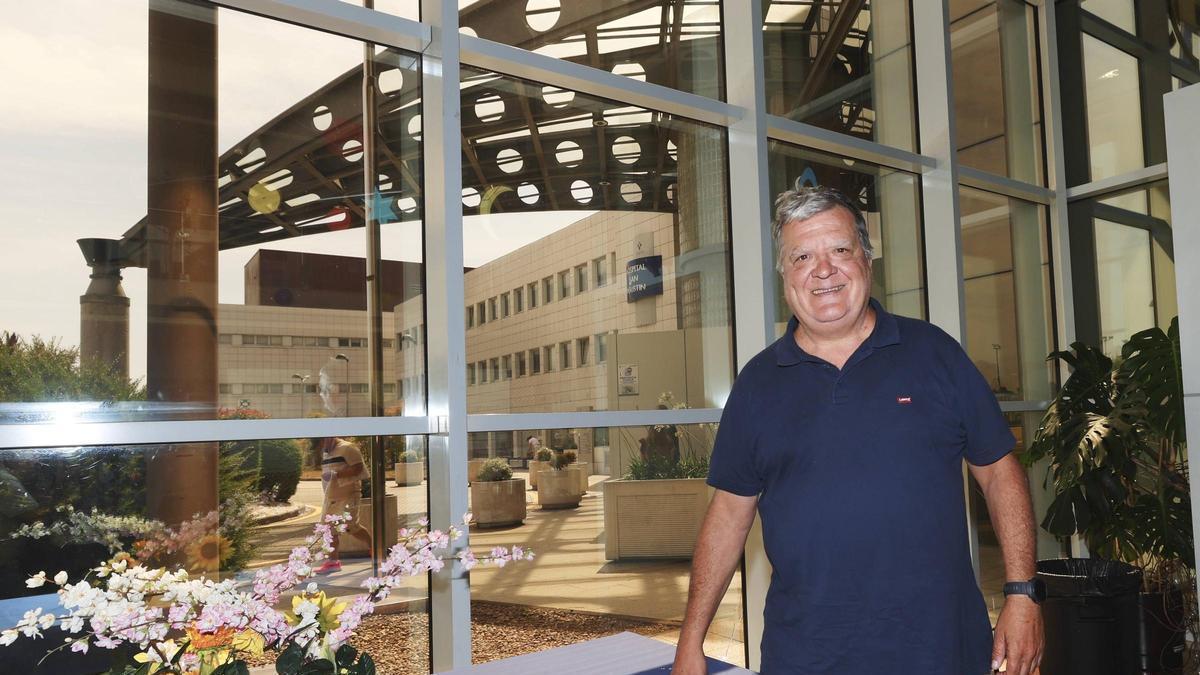 José Juan Uriarte en el Hospital San Agustín.