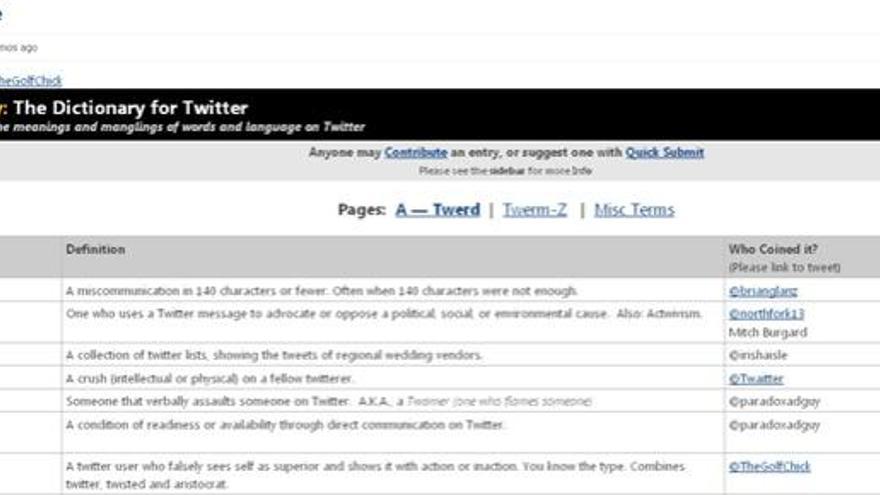 Un Twictionary para saber expresarse en Internet
