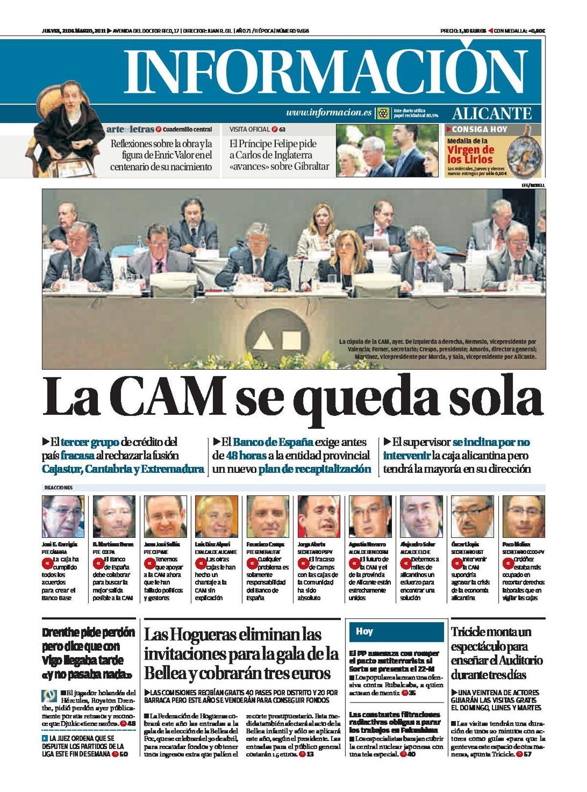 Una década sin la CAM